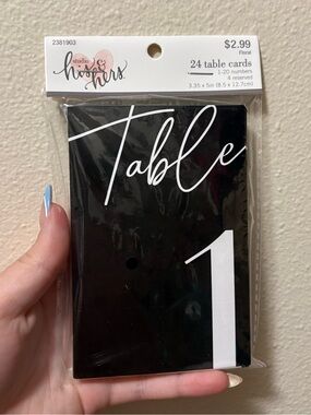 Studio His & Hers Table Cards